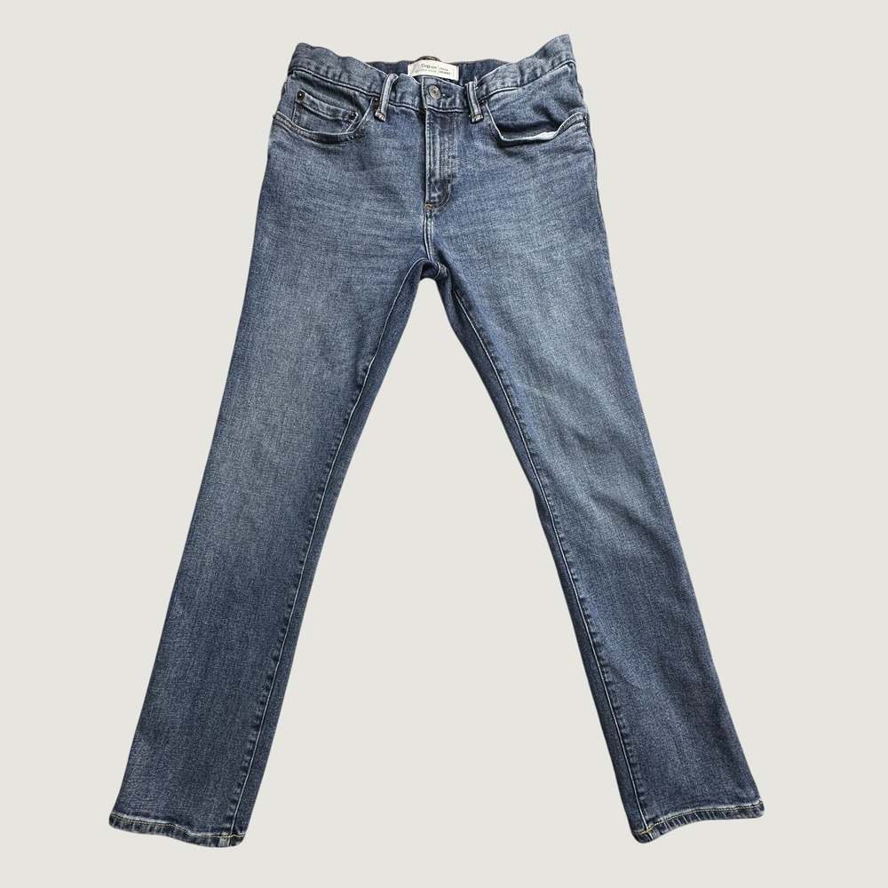 Gap 1969 Jeans Mens 29x30 Blue Skinny Medium Indigo Gap For Good Stretch Denim